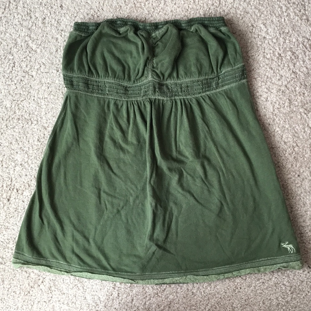 Hunter Green Abercrombie & Fitch Tube Top